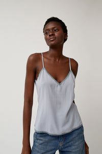 6397 V-Neck Camisole in Cloud Blue