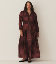 Load image into Gallery viewer, ANNIKA DRESS -- ROUGE COUNTRYSIDE PLAID