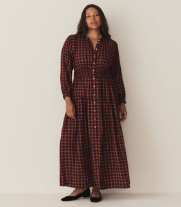 ANNIKA DRESS -- ROUGE COUNTRYSIDE PLAID