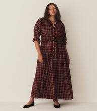 Load image into Gallery viewer, ANNIKA DRESS -- ROUGE COUNTRYSIDE PLAID