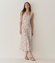 Load image into Gallery viewer, ASCELLA DRESS -- BLANC FLOWERING MEADOW