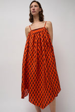 Load image into Gallery viewer, Anaak Etretat Print Handkerchief Dress in Vermillion Paisley