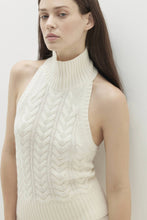 Load image into Gallery viewer, RUNA CABLE KNIT CASHMERE HALTER