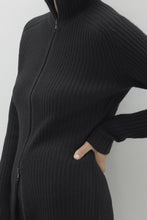 Load image into Gallery viewer, TYRA ZIP-UP CASHMERE SWEATER DRESS