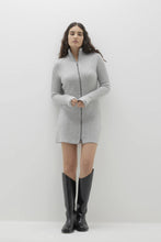 Load image into Gallery viewer, TYRA ZIP-UP CASHMERE SWEATER DRESS