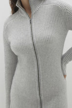 Load image into Gallery viewer, TYRA ZIP-UP CASHMERE SWEATER DRESS