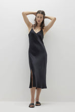 Load image into Gallery viewer, JENNA SILK MIDI DRESS