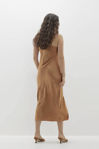 JENNA SILK MIDI DRESS