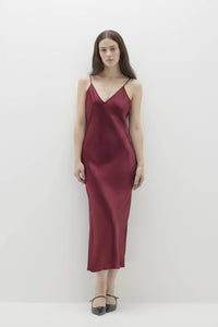 JENNA SILK MIDI DRESS