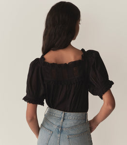 FRANCES TOP -- BLACK