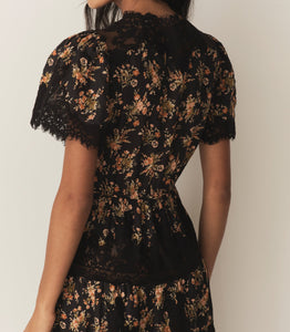 GRACIELLA DRESS -- FOXGLOVE FLORAL