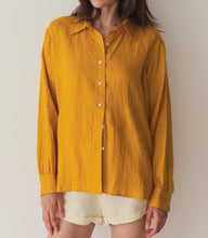 Load image into Gallery viewer, HAVA LINEN TOP -- SUNFLOWER