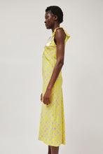 Load image into Gallery viewer, INSHADE V Neck Sequin Dress in Light Yellow Plaid