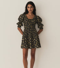 Load image into Gallery viewer, ISMENE DRESS -- NOIR WINDING BLOSSOMS