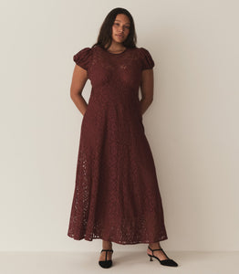 KATARINA DRESS -- BLACK CHERRY