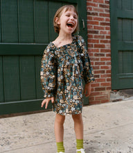 Load image into Gallery viewer, LITTLE ACTON DRESS -- BLEU ARBOR FLORAL