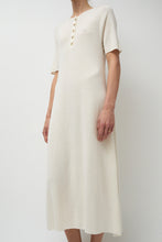 Load image into Gallery viewer, Lauren Manoogian Rib Henley Dress in Bone