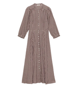 MARIELLE DRESS -- DELPHINE PLAID