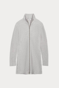 TYRA ZIP-UP CASHMERE SWEATER DRESS