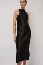 Load image into Gallery viewer, Nin Studio Wave Tank Dress in Black Shine