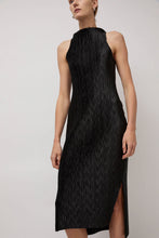 Load image into Gallery viewer, Nin Studio Wave Tank Dress in Black Shine