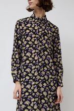 Load image into Gallery viewer, No.6 Campden Dress in Black and Lilac Primrose