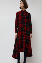 Load image into Gallery viewer, No.6 Campden Dress in Red and Navy Plaid