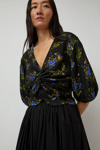 No.6 Gigi Top in Black Large Bouquet