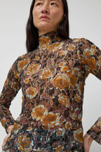 Load image into Gallery viewer, No.6 Rosa Turtleneck in Gold Roses