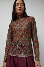 Load image into Gallery viewer, No.6 Rosa Turtleneck in Wine Garden Lace