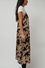 Load image into Gallery viewer, No.6 Sam Slip Dress in Black Pansy