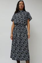 Load image into Gallery viewer, No.6 Willa Dress in Black Blue White Abstract