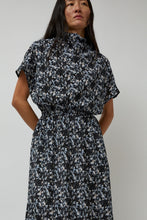 Load image into Gallery viewer, No.6 Willa Dress in Black Blue White Abstract