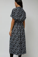 Load image into Gallery viewer, No.6 Willa Dress in Black Blue White Abstract