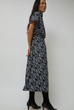 Load image into Gallery viewer, No.6 Willa Dress in Black Blue White Abstract