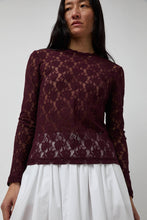 Load image into Gallery viewer, No.6 Ash Tee in Bordeaux Lace