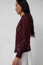 Load image into Gallery viewer, No.6 Ash Tee in Bordeaux Lace