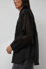 Load image into Gallery viewer, No.6 Lake Shirt in Black Organza