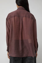 Load image into Gallery viewer, No.6 Lake Shirt in Plum Organza