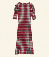 Load image into Gallery viewer, RAQUELLA DRESS -- ROUGE ADALINE PLAID