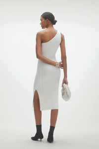 MARTHA ONE SHOULDER MIDI DRESS