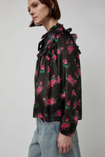 Load image into Gallery viewer, StandAlone Sheer Fringe Blouse in Roses