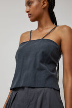 Load image into Gallery viewer, Zii Ropa Celine Top in Washed Black